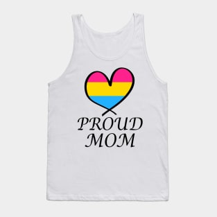 Proud Mom LGBT Gay Pride Month Pansexual Flag Tank Top